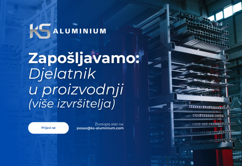 Natječaj za posao – KS ALUMINIUM d.o.o. (Soldo Metali d.o.o.)